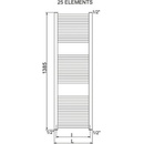 Cordivari Lisa 22 Chromed 3551646101210 1385 mm x 500 mm chróm