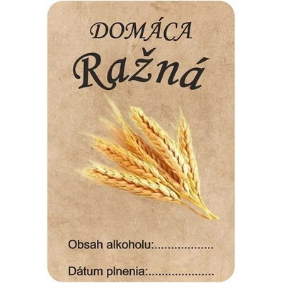 Etiketa na domácu Ražná