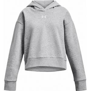 Under Armour Rival Fleece Crop Hoodie Детски размер: 128-134 / Цвят: светло сив
