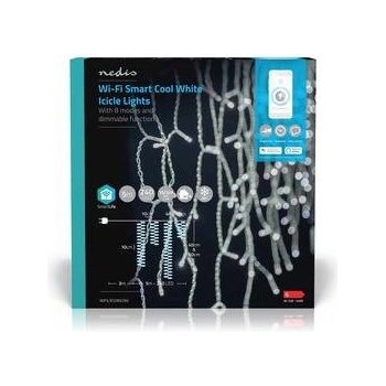 Nedis SmartLife LED Wi-Fi Studená Biela 240 LED 5 m Android IOS WIFILXC03W250