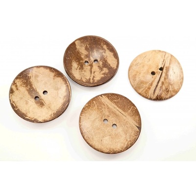 Dierkový maxi gombík - kokosový - priemer 6 cm