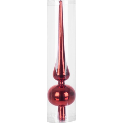 MagicHome OzdobaVianoce 1 ks 25 cm špic červený na vianočný stromček