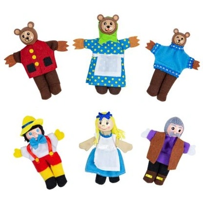 Bigjigs Toys Кукли за пръсти за куклен театър - Златокоска - (bj706)
