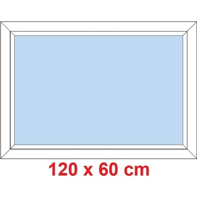 Soft Plastové okno 1200 x 600 mm FIX neotevíravé Bílá