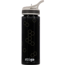 STRIGO Láhev na pití Honeycomb černý 600 ml