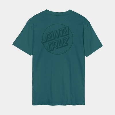 Santa Cruz Tonal Opus Dot Stripe T-Shirt Cosmic Teal