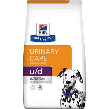 Hill's Hills Prescription Diet u/d Canine за кучета с уринарни проблеми, цистеинови и пуринови уролити 4kg