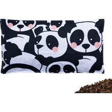 VFstyle nahřívací polštářek bederní s pohankovými slupkami 50x20 cm Panda