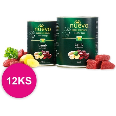 Nuevo Dog Adult Lamb & Potato 12 x 800 g
