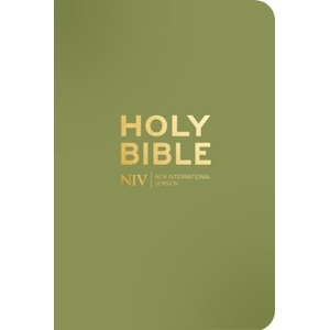 NIV Pocket Olive Green Bible with Gold Zip | New International Version (ISBN: 9781399832847)