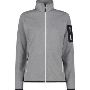 CMP Дамско поларено яке CMP Women's Jacket Jacquard Knitted Fleece jacket - Bianco / Graffite - размер 44 (EU) (105-7196-0216)