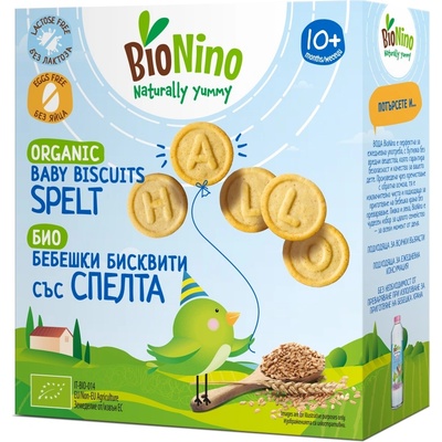 Био бебешки бисквити BioNino - Със спелта, 10 м+, 100 g (F06070003A0002)