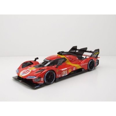 Bburago Ferrari Racing 499P LMH Červená 51 1:24
