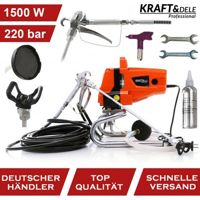 KRAFT&DELE Maliarska bezvzduchová striekacia pištoľ 1500W KD1744
