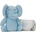 Lorelli Бебешко одеяло Lorelli - Nappy, 90 х 75 cm, Синьо слонче (10340182501)