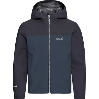 Jack Wolfskin Детско водоустойчиво яке Jack Wolfskin Kid's Adventuretribe 2L Jacket Waterproof jacket - Midnight Sky - размер 128 (EU) (703-6904-0413)