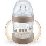 Nuk Шише за сок със силиконов накрайник NUK for Nature - Temperature Control, 150 ml, 6+ месеца, Крем (10215368)
