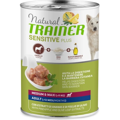 Natural Trainer Natural Sensitive 6 x 400 g Natural Trainer Sensitive Plus Adult Horse & Rice мокра храна за кучета