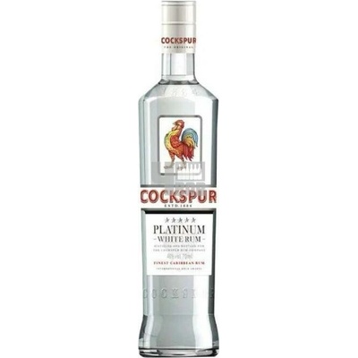 Cockspur Platinum White Rum 40% 1 l (holá láhev)