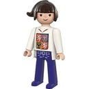 Efko Igráček Fanynka MS v hokeji 2024 bílý dres figurka