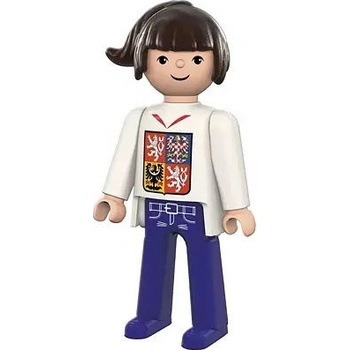 Efko Igráček Fanynka MS v hokeji 2024 bílý dres figurka