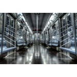 DIMEX ART Флизелинов фототапет празен вагон на метрото 375 x 250 см