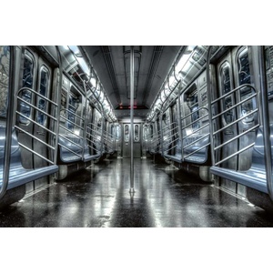 DIMEX ART Флизелинов фототапет празен вагон на метрото 375 x 250 см