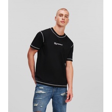 Karl Lagerfeld tričko Jeans KLJ REGULAR SSLV STITCH Tee černá