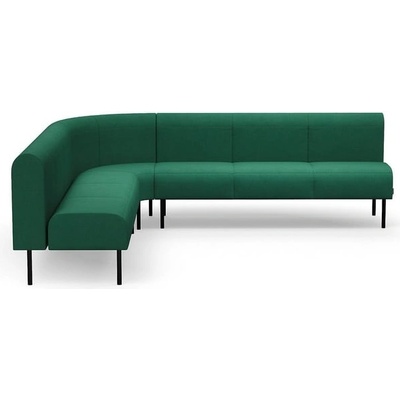 Rohová sedačka VARIETY, 90°, vnitřní, potahová látka Blues CSII, zeleno-tyrkysová – Zboží Mobilmania