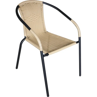 Horecano ГР-Стол РАТАН/МЕТАЛ ЧЕРЕН с оплетка на подл. (lrrc-002 b) (019563)