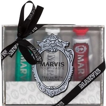 Marvis Travel With Flavour Classic Strong Mint 25 ml + Whitening Mint 25 ml + Cinnamon Mint 25 ml