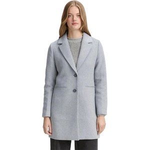 Tom Tailor Палто Tom tailor 1046689 Fitted coat - Grey (Cement Grey Mélange)