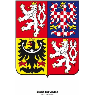 Státní znak ČR 300 × 400 mm, papír