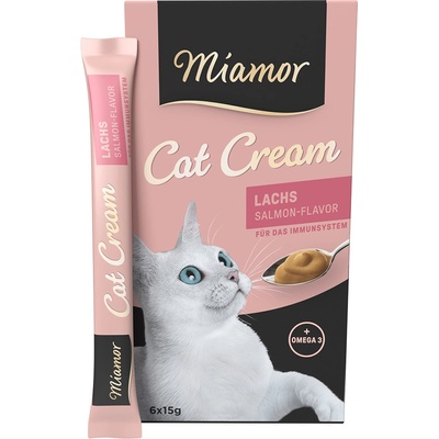 Miamor Cat Snack lososový krém 6 x 15 g