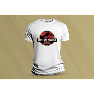 Sandratex dětské bavlněné tričko Jurassic Park 5 bílá