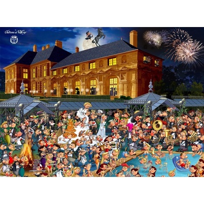 Grafika François Ruyer: Château de Vallery 2000 dílků