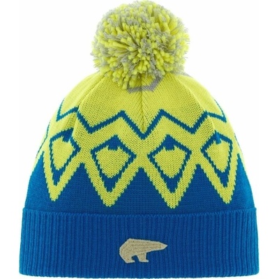 Eisbär Ziggy OS Pompon beanie Bugatti/Ligt Yellow/Grey
