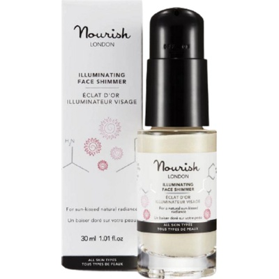 Nourish London Prejasňujúci krém na tvár Illuminating Face Shimmer 30 ml