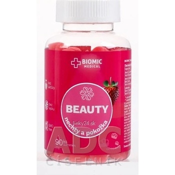 Biomic Beauty Gummies Nechty a pokožka 90 želé pastiliek jahoda