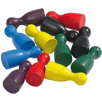 Halmička dřevěná černá 4cm