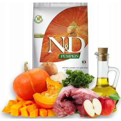 N&D Pumpkin Dog Adult Mini Grain Free Boar Pumpkin & Apple 2,5 kg