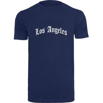 Mister Tee Тениска Los Angeles Wording Tee light navy XXLUB-MT1578-01496 - Черен, размер XXL