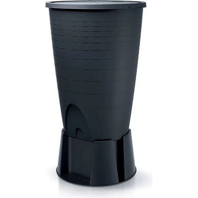 HydroMoby Резервоар за дъждовна вода с основа HydroMoby Peruno Set, 260л, цвят Антрацит (IDPE260S - Аnthracite)
