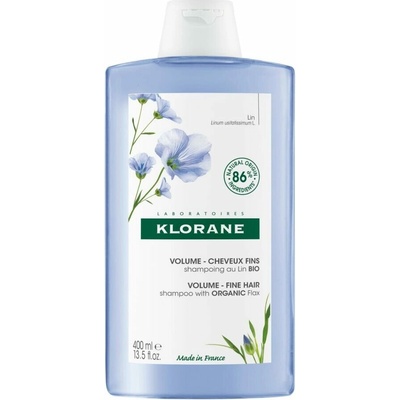 Klorane Šampon na vlasy s BIO lnem pro jemné vlasy 400 ml