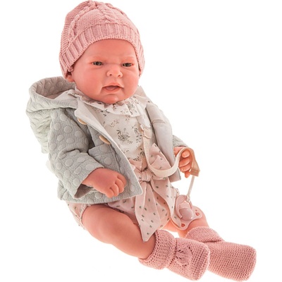 Antonio Juan Sweet Reborn Lea v šedej bunde 80112