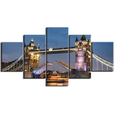 5 dílný obraz na plátně - Tower Bridge