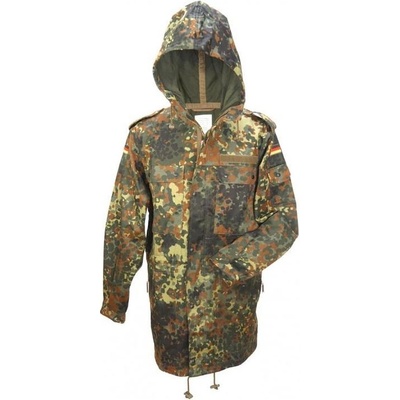 Bunda Bundeswehr s kapucí a bez vložky flecktarn