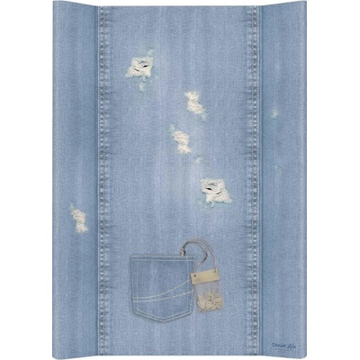 Ceba Baby Podložka 2-hranná Denim Style Shabby modrá měkká 70 x 50