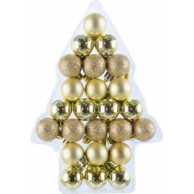 LIVARNO Vianočné gule home (guľa (2 cm), 24 4 kusy, červené) /P24