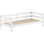 VIPACK Бяло детско легло 90x200 cm от масивен бор с включена подматрачна рамка Margrit - Vipack (MGKB9314)